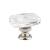 Emtek 86566US14 Crystal & Porcelain Windsor 1 5/8" Clear Crystal Cabinet Knob in Polished Nickel