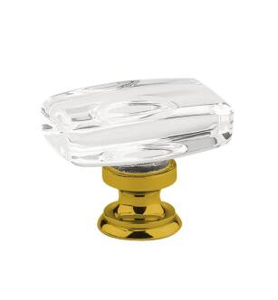 Emtek 86566US7 Crystal & Porcelain Windsor 1 5/8" Clear Crystal Cabinet Knob in French Antique