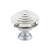 Emtek 86564US26 Crystal & Porcelain Deco 1 5/8" Clear Crystal Cabinet Knob in Satin Brass in Polished Chrome