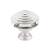 Emtek 86564US14 Crystal & Porcelain Deco 1 5/8" Clear Crystal Cabinet Knob in Satin Brass in Polished Nickel