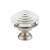 Emtek 86564US15 Crystal & Porcelain Deco 1 5/8" Clear Crystal Cabinet Knob in Satin Brass in Satin Nickel