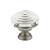 Emtek 86564US15A Crystal & Porcelain Deco 1 5/8" Clear Crystal Cabinet Knob in Pewter