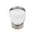 Emtek 86562US15 Crystal & Porcelain Juneau 1 1/8" Clear Crystal Cabinet Knob in Satin Nickel