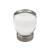 Emtek 86562US15A Crystal & Porcelain Juneau 1 1/8" Clear Crystal Cabinet Knob in Pewter