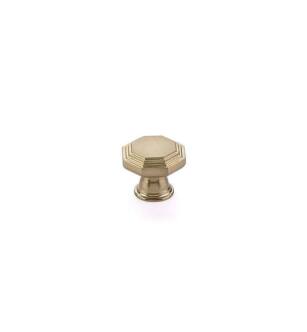 Emtek 86465US4 American Designer Transitional Heritage 1 1/4" Brass Midvale Cabinet Knob in Satin Brass