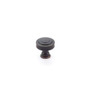 Emtek 86463US10B American Designer Transitional Heritage 1 1/4" Brass Glendon Cabinet Knob in Oil Rubbed Bronze