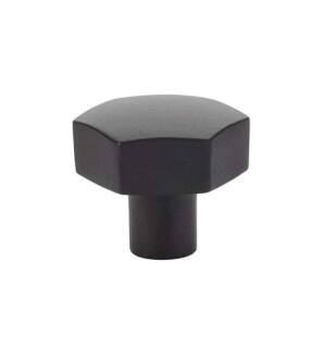 Emtek 86458US19 Contemporary Urban Modern 1 1/2" Brass Mod Hex Cabinet Knob in Flat Black