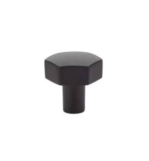 Emtek 86457US19 Contemporary Urban Modern 1 1/8" Brass Mod Hex Cabinet Knob in Flat Black