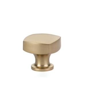 Emtek 86451US4 Contemporary Urban Modern 1 1/2" Brass Freestone Cabinet Knob in Satin Brass