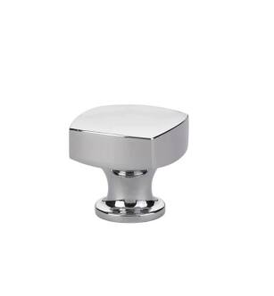 Emtek 86450US26 Contemporary Urban Modern 1 1/4" Brass Freestone Cabinet Knob in Polished Chrome