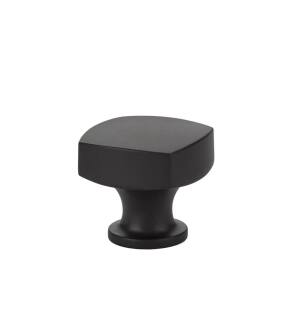 Emtek 86450US19 Contemporary Urban Modern 1 1/4" Brass Freestone Cabinet Knob in Flat Black