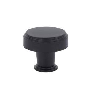 Emtek 86433US19 American Designer Newport 1 5/8" Brass Mushroom Cabinet Knob in Flat Black