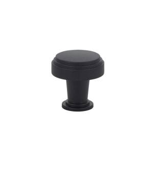 Emtek 86432US19 American Designer Newport 1 1/4" Brass Mushroom Cabinet Knob in Flat Black