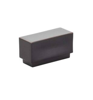 Emtek 86446US10B Contemporary Urban Modern 1 5/8" Center to Center Brass Cinder Cabinet Knob in Oil Rubbed Bronze