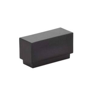 Emtek 86446US19 Contemporary Urban Modern 1 5/8" Center to Center Brass Cinder Cabinet Knob in Flat Black