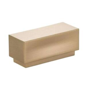 Emtek 86447US4 Contemporary Urban Modern 2 1/4" Center to Center Brass Cinder Cabinet Knob in Satin Brass