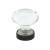 Emtek 86402US10B Crystal & Porcelain Hampton 1 3/4" Clear Crystal Cabinet Knob in Oil Rubbed Bronze