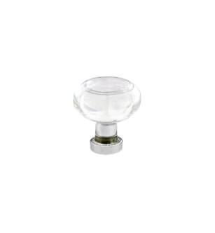 Emtek 86399US26 Crystal & Porcelain Georgetown 1 1/4" Clear Crystal Cabinet Knob in Polished Chrome