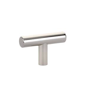 Emtek 86357US14 Contemporary Mid Century Modern 2" Brass Bar Cabinet Knob in Polished Nickel