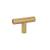 Emtek 86357US4 Contemporary Mid Century Modern 2" Brass Bar Cabinet Knob in Satin Brass