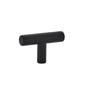 Emtek 86357US19 Contemporary Mid Century Modern 2" Brass Bar Cabinet Knob in Flat Black