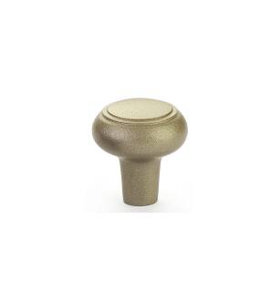 Emtek 86338TWB Rustic Sandcast Bronze 1" Barn Cabinet Knob in Tumbled White Bronze