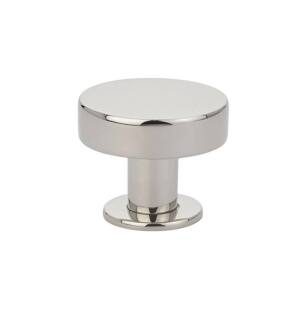 Emtek 86323US14 Contemporary Mid Century Modern 1 3/4" Brass Cadet Cabinet Knob in Polished Nickel