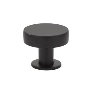 Emtek 86323US19 Contemporary Mid Century Modern 1 3/4" Brass Cadet Cabinet Knob in Flat Black