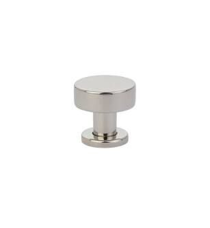 Emtek 86322US14 Contemporary Mid Century Modern 1 1/4" Brass Cadet Cabinet Knob in Polished Nickel