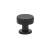 Emtek 86322US19 Contemporary Mid Century Modern 1 1/4" Brass Cadet Cabinet Knob in Flat Black