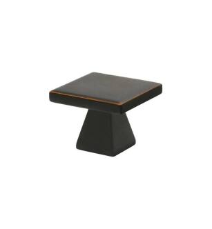 Emtek 86319US10B Contemporary Mid Century Modern 1 1/4" Brass Podium Cabinet Knob in Oil Rubbed Bronze