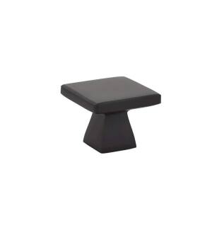 Emtek 86320US19 Contemporary Mid Century Modern 1 3/4" Brass Podium Cabinet Knob in Flat Black