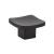 Emtek 86317US19 Contemporary Mid Century Modern 1 1/4" Brass Square Basin Cabinet Knob in Flat Black