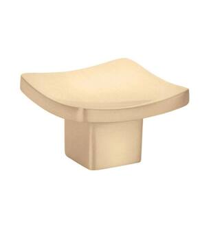 Emtek 86317US4 Contemporary Mid Century Modern 1 1/4" Brass Square Basin Cabinet Knob in Satin Brass