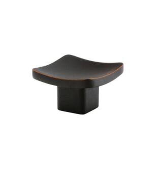Emtek 86318US10B Contemporary Mid Century Modern 1 5/8" Brass Square Basin Cabinet Knob in Oil Rubbed Bronze