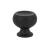 Emtek 86316US19 Contemporary Mid Century Modern 1 5/8" Brass Atomic Cabinet Knob in Flat Black