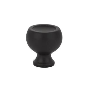 Emtek 86315US19 Contemporary Mid Century Modern 1 1/4" Brass Atomic Cabinet Knob in Flat Black
