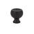 Emtek 86315US19 Contemporary Mid Century Modern 1 1/4" Brass Atomic Cabinet Knob in Flat Black