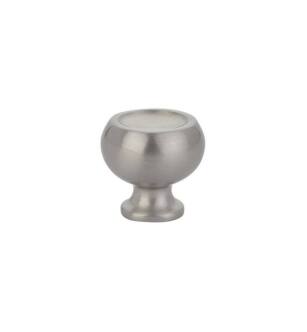 Emtek 86314US15 Contemporary Mid Century Modern 1" Brass Atomic Cabinet Knob in Satin Nickel