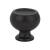 Emtek 86314US19 Contemporary Mid Century Modern 1" Brass Atomic Cabinet Knob in Flat Black