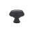 Emtek 86306US19 American Designer Geometric 1 3/4" Brass Oval Cabinet Knob in Flat Black