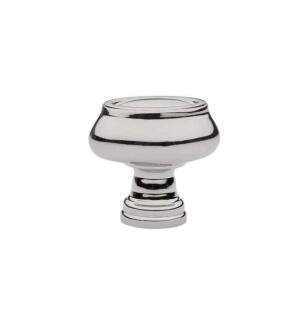 Emtek 86305US14 American Designer Geometric 1 1/2" Brass Oval Cabinet Knob in Polished Nickel
