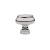 Emtek 86305US14 American Designer Geometric 1 1/2" Brass Oval Cabinet Knob in Polished Nickel