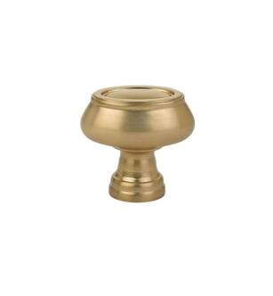 Emtek 86305US4 American Designer Geometric 1 1/2" Brass Oval Cabinet Knob in Satin Brass