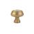 Emtek 86305US4 American Designer Geometric 1 1/2" Brass Oval Cabinet Knob in Satin Brass