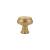 Emtek 86304US4 American Designer Geometric 1 1/4" Brass Oval Cabinet Knob in Satin Brass