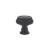 Emtek 86304US19 American Designer Geometric 1 1/4" Brass Oval Cabinet Knob in Flat Black