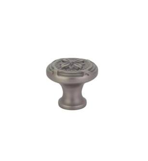 Emtek 86278US15A American Designer Ribbon and Reed 1 3/4" Brass Cabinet Knob in Pewter