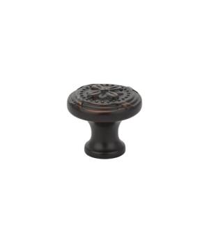 Emtek 86278US10B American Designer Ribbon and Reed 1 3/4" Brass Cabinet Knob in Oil Rubbed Bronze