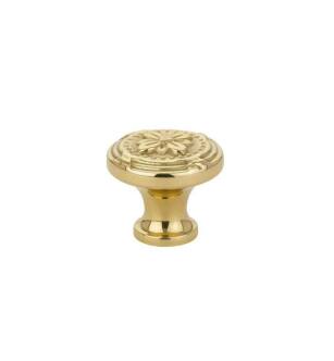 Emtek 86278US3 American Designer Ribbon and Reed 1 3/4" Brass Cabinet Knob in Polished Brass